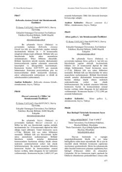nin Sitotaksonomik &Ouml;zellikleri