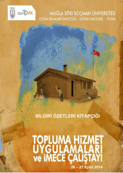 bildiri &ouml;zetleri kitap&ccedil;ığı - Bilgi İşlem Daire Başkanlığı