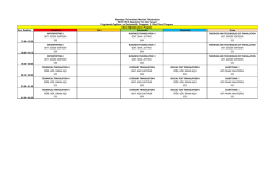 Ders Saatleri Pazartesi Salı &Ccedil;arşamba Perşembe Cuma 17:40