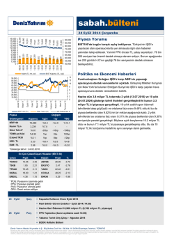 G&uuml;nl&uuml;k B&uuml;lten 24 Eyl&uuml;l 2014