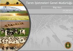 Tarım İşletmeleri Verileri