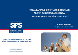PDF İndirmek İ&ccedil;in Tıklayınız. - Marmara SPS Stratejik Planlama