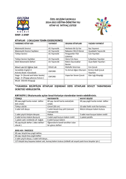 2.sınıf - Gelişim Koleji