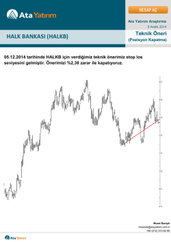 halk bankası - Ata Yatırım