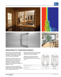 Hebeschiebe 76 / Contalı S&uuml;rme Sistemi