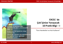 ETKİN BİLGİ Y&Ouml;NETİMİ