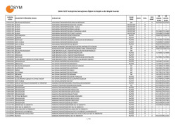 2014-YLSY Yerleştirme Sonu&ccedil;larına İlişkin En K&uuml;&ccedil;&uuml;k ve En B&uuml;y&uuml;k