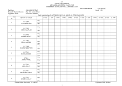 Sosyal Bilgiler &Ouml;ğretmenliği Okul Deneyimi Birinci &Ouml;ğretim