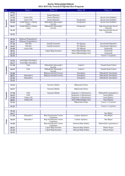 II. &Ouml;ğretim Ders Programı - Erciyes &Uuml;niversitesi | Harita M&uuml;hendisliği