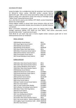 g&uuml;lfidan hitit bi&ccedil;er - Bodrum Belediyesi Şevket Sabancı K&uuml;lt&uuml;r ve