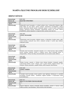 Ders İ&ccedil;erikleri İ&ccedil;in Tıklayınız.