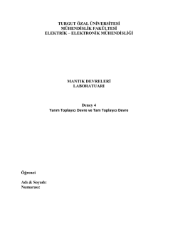 elektronik m&uuml;hendisliği mantık devreleri laboratua