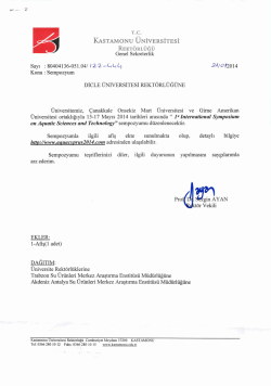 Symposium on Aquatic Sciences and