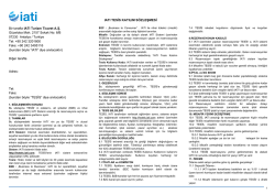 Page 1 IATI TESİS KATILIM S&Ouml;ZLEŞMESİ 1 Bir tarafta IATI Turizm