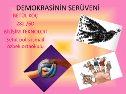 DEMOKRASİNİN SERÜVENİ