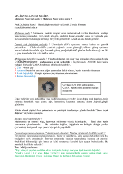 MALİGN MELANOM NEDİR? - Estet Estetik Uygulamaları