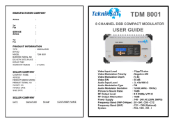 tekniksat new tdm 8001 englısh user manual