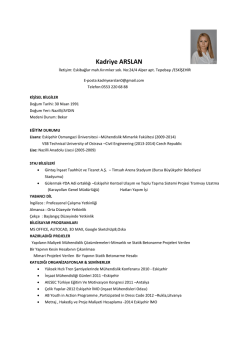 Kadriye ARSLAN - PlaceHolder for imoistanbul.org