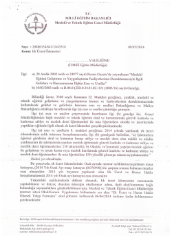 08/05/2014 tarih ve 1843518 sayılı yazı
