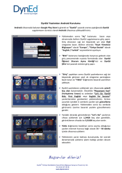 Dyned Android Kurulumu