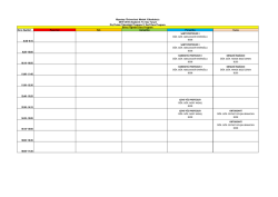 Ders Saatleri Pazartesi Salı Çarşamba Perşembe Cuma 8:30