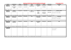 NEMTAŞ A.Ş. GEMİLERİ GÜNCEL SEFER DURUMU