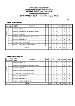 Ders programına ulaşmak i&ccedil;in tıklayınız