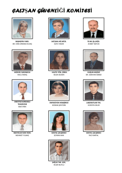 &ccedil;alışan g&uuml;venliği komitesi