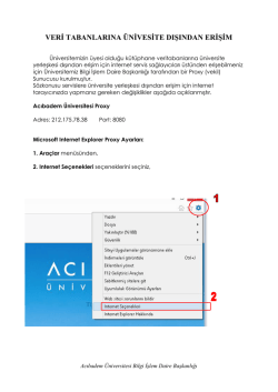 Internet_explorer - Acıbadem &Uuml;niversitesi
