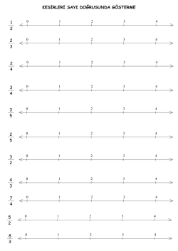kesirleri sayı doğrusunda gösterme 1 2 2 3 2 4 3 4 3