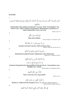 40 Hadis Ezberleme Yarışması