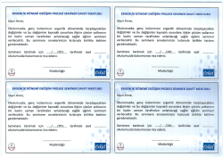 ERGENLİK D&Ouml;NEMİ DEĞİŞİM PRoıEsi sEMiNER DAVET MEKTUBU