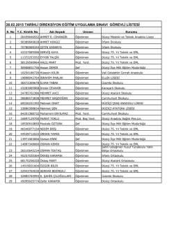 D&uuml;zi&ccedil;i İl&ccedil;e Milli Eğitim M&uuml;d&uuml;rl&uuml;ğ&uuml; Sınav G&ouml;rev Başvuru
