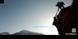 CESURLAR İ&Ccedil;İN GELECEK