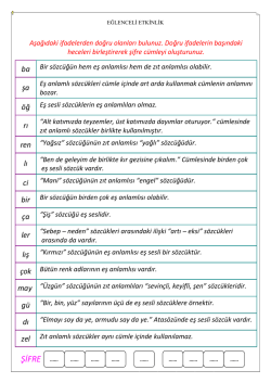 eğlenceli bulmaca - Kartanelerim.com