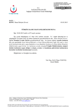 A&ccedil; - T&uuml;rkiye Kamu Hastaneleri Kurumu