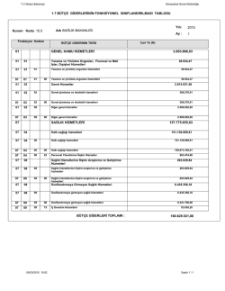 1.7 bütçe giderlerinin fonksiyonel sınıflandırılması tablosu 01 07