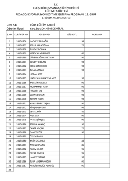 tc eskişehir osmangazi üniversitesi eğitim fakültesi pedagojik