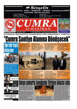 S&uuml;sgelin - &Ccedil;umra 26 Haziran Gazetesi