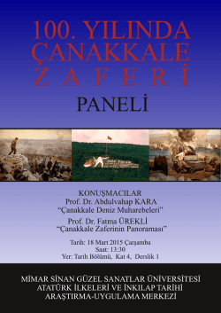 100. yılında &ccedil;anakkale zaferi - Mimar Sinan G&uuml;zel Sanatlar