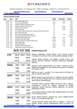 Forex Sabah B&uuml;lteni