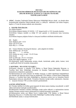 teknik şartnamesi - T&uuml;rkiye Taşk&ouml;m&uuml;r&uuml; Kurumu