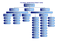 İdari &Ouml;rg&uuml;t Şeması - Genel Sekreterlik