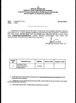 KDV hari&ccedil; olarak, 26/03/2015 tarih saat