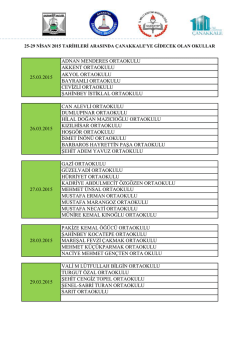 ADNAN MENDERES ORTAOKULU AKKENT ORTAOKULU AKYOL