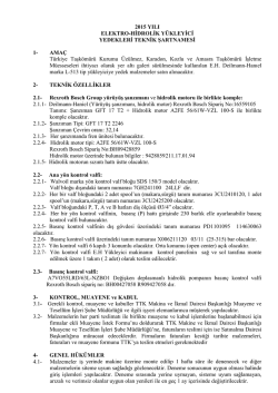 EH Y&uuml;kleyici Yedekleri - T&uuml;rkiye Taşk&ouml;m&uuml;r&uuml; Kurumu