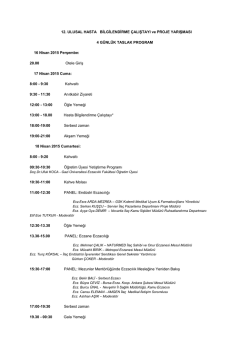 Program - Ankara Eczacı Odası