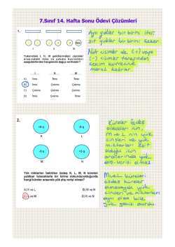 7. Sınıf 14. Haftasonu &Ccedil;alışma &Ouml;devi &Ccedil;&ouml;z&uuml;mleri