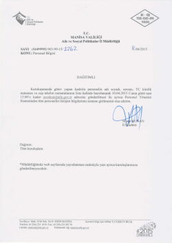 K - Q - Manisa Aile ve Sosyal Politikalar İl M&uuml;d&uuml;rl&uuml;ğ&uuml;