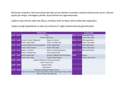 N&ouml;rovizyon Toplantısı Programı i&ccedil;in tıklayınız